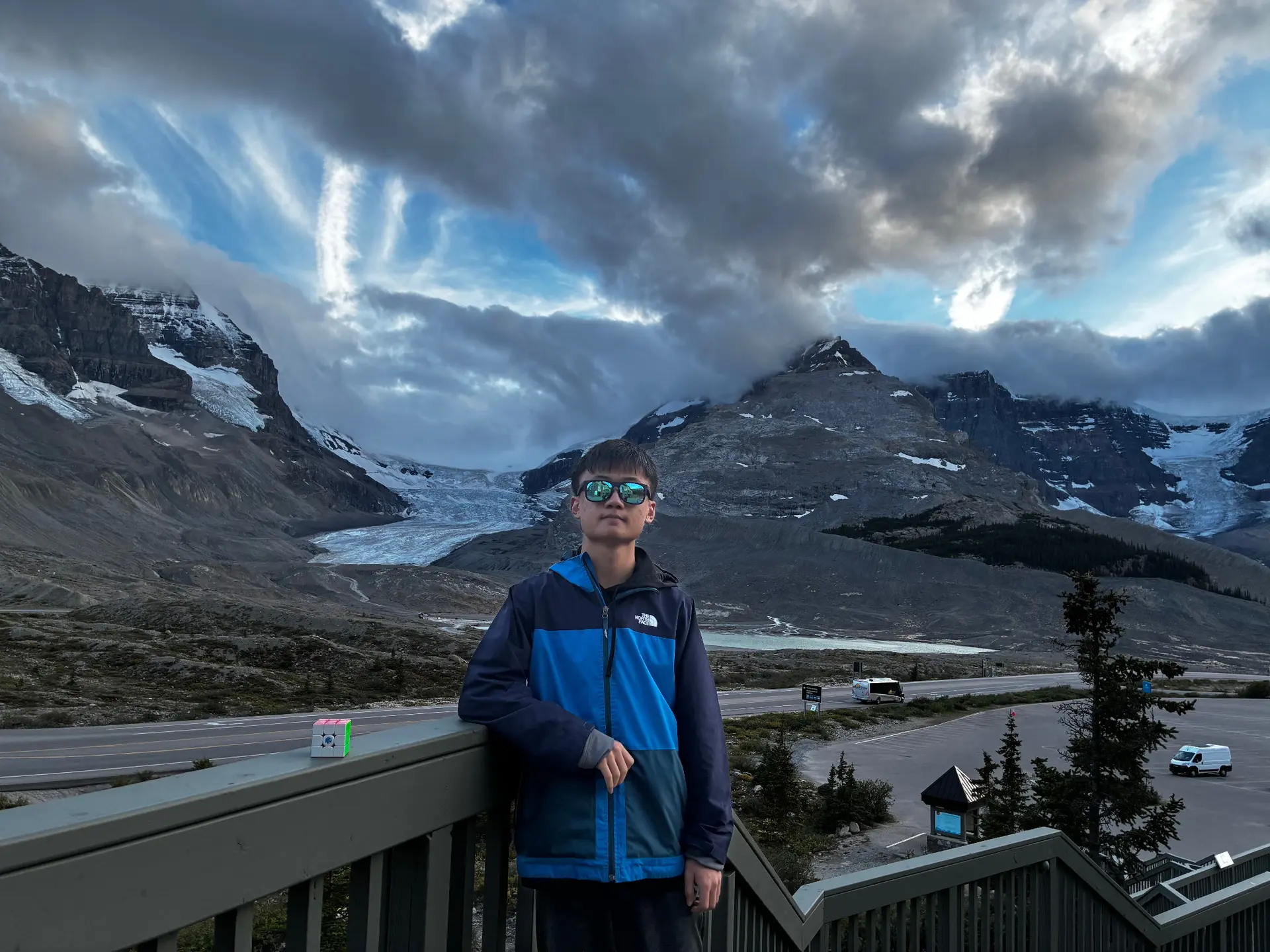 Matthew Liu at the Columbia Icefield in Alberta, Canada