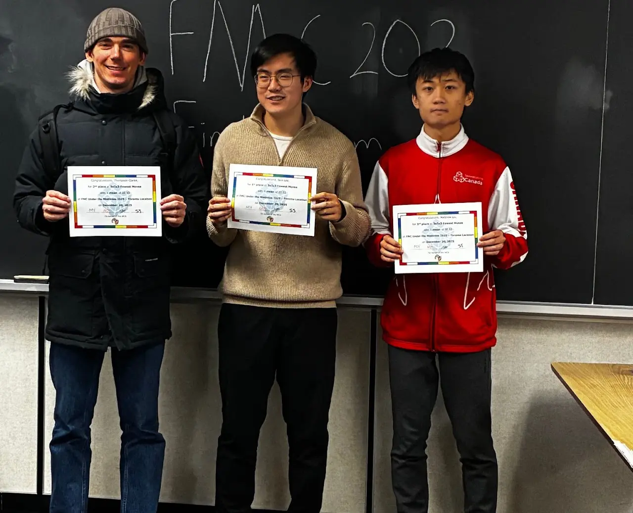 Podium at FMC under the Mistletoe 2025 - Toronto